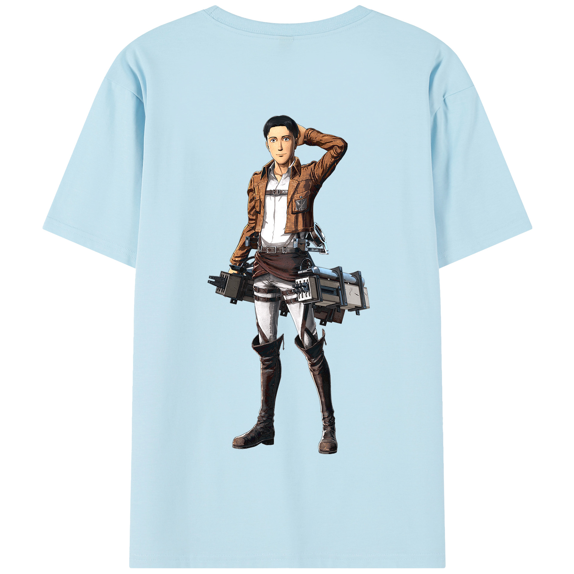 （画像用） 進撃の巨人 Attack on Titan 綿100％半袖Tシャツ（背面プリント）